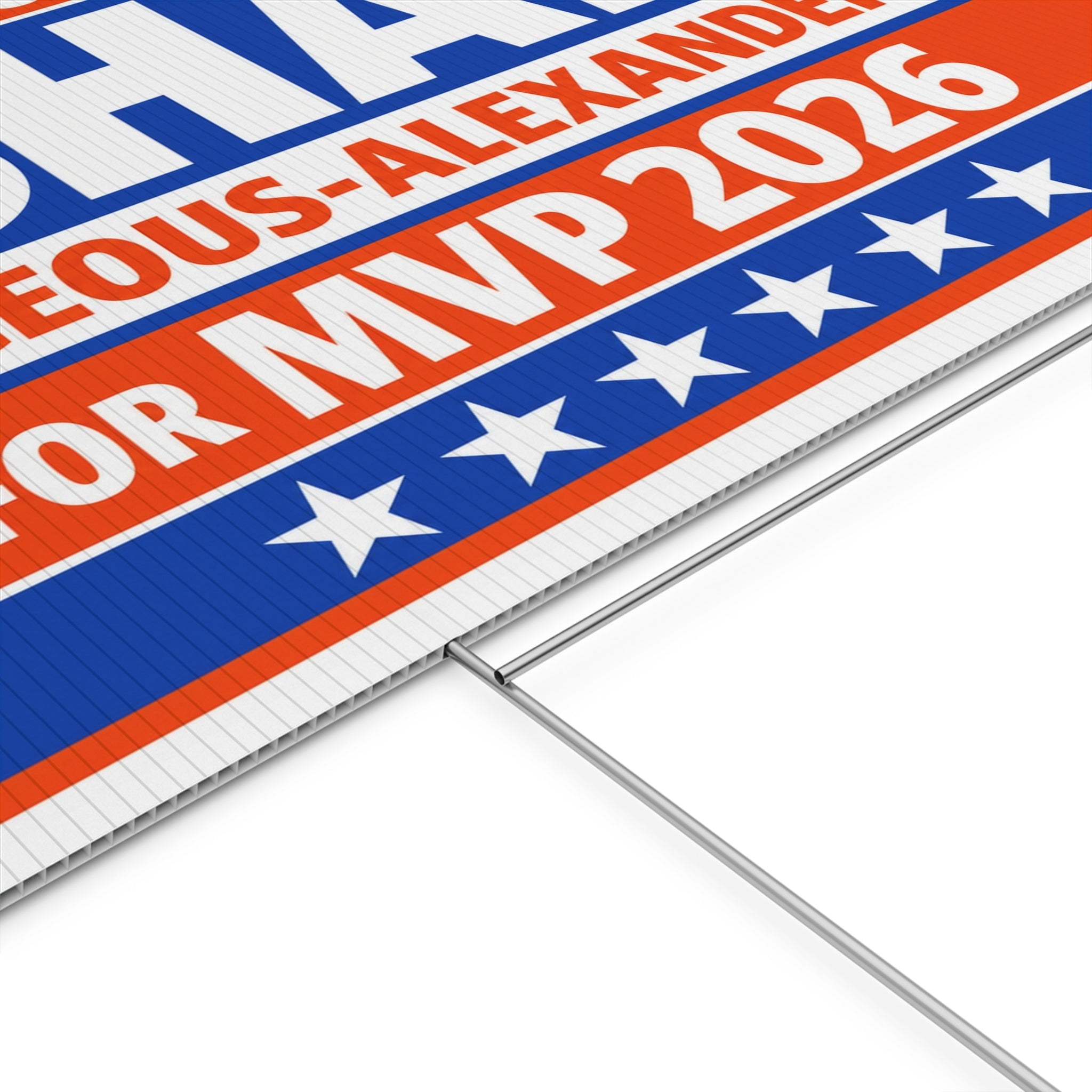 We Support Shai MVP 2026 Yard Sign — Support Outdoor Sign