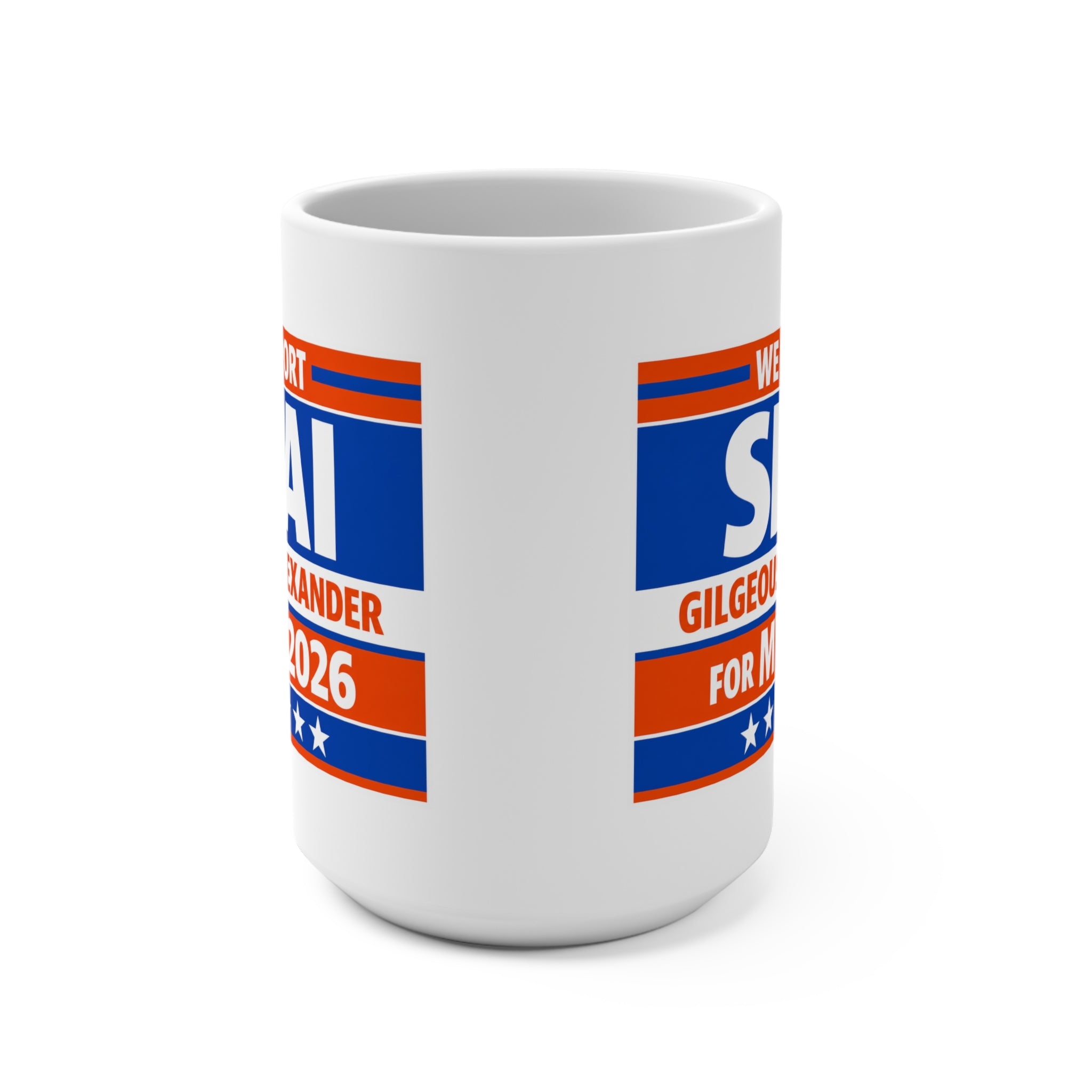 15oz OKC Thunder Fan Coffee Mug — SGA for MVP 2026 Fan Service Ceramic Mug